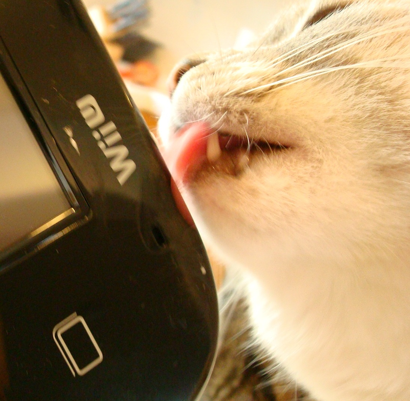Illustration for article titled Step Aside, Jessica Chobot Licking A PSP. There's A New Scandalous Picture, And It Involves The Wii U.
